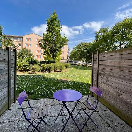Acajou, Studio Avec Terrasse Et Parking Prive Caen Exteriör bild